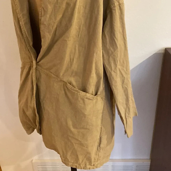 Oska jacket sz 1 (6/8) tan button closure pockets great pre owne - Picture 5 of 9